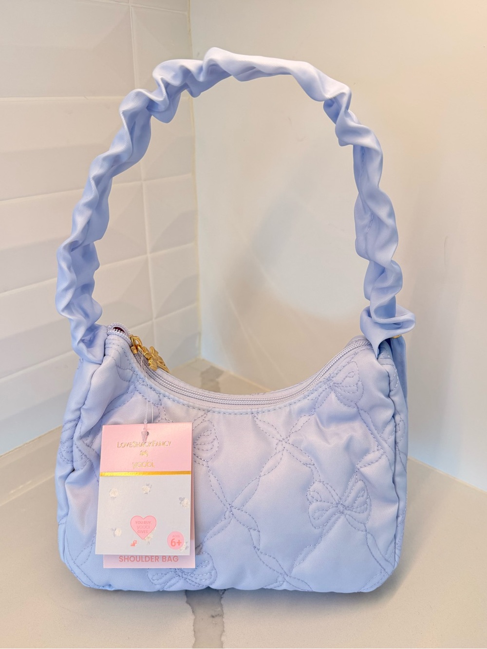 💙 LoveShackFancy x Target - Yoobi Shoulder Bag - Breezy Blue
